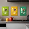 Kit 03 Placas Mdf Love Love Decoração Quadro Tam 28,7x22 Ar6 - 4