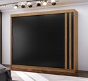 Ver imagem 1 de Roupeiro de Casal Seul 100% MDF 2 Portas de Correr Freijo Nero MX Mx Móveis