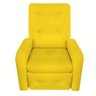 Poltrona Cadeira Do Pai Retrátil E Reclinável Amarelo - 2
