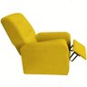 Poltrona Cadeira Do Pai Retrátil E Reclinável Amarelo - 4