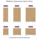Ver imagem 4 de Berço Americano 3 em 1 com Colchão Incluso e Cômoda 2 Portas 4 Gavetas Dengo Multimóveis Mp4706