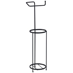 Porta Papel Higienico de Chão Suporte para 4 Rolos Preto