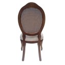 Ver imagem 5 de 2 Cadeira Medalhão Madeira Entalhada com Tela Telinha Palhinha Poltrona Natural Provençal Indiana de