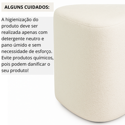 Puff Triangulo Trevi Decorativo Organico Tecido em Boucle - 5