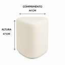 Ver imagem 4 de Puff Triangulo Trevi Decorativo Organico Tecido em Boucle