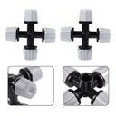 Ver imagem 5 de Kit 10 Bico Aspersor Quádruplo Tê Tubo Pe 16mm Horta Estufa