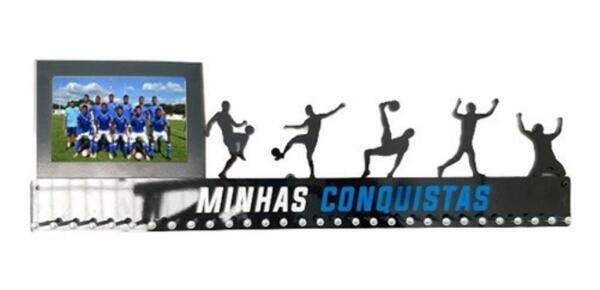 Porta Medalha Futebol Porta Retrato Para Até 100 Medalhas - 2