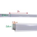 Ver imagem 2 de 1 metro de Perfil Embutir em móveis 16mm em Alumínio para Fita Led St1292