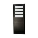 Ver imagem 3 de Porta Basculante Lambril Alumínio Preto 210x80 Lado Direito