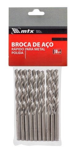 Jogo De Broca Para Metal 6,5mm 10 Peças 715659 Mtx