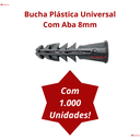 Ver imagem 5 de Bucha Plastica sem Parafuso com Aba Anel 8mm C/ 1000 Unid