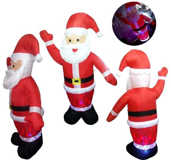 Papai Noel Inflavel Natal Grande 1.90M Decoração Natalina - 8