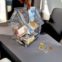 Ver imagem 1 de Cofre Chale Casa Dinheiro Woodbox Japones Poupança Desafio