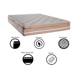 Colchão King Espuma Compact Ag 65 - D28 - Lótus Pillow In (193x203x25) - Herval - 5