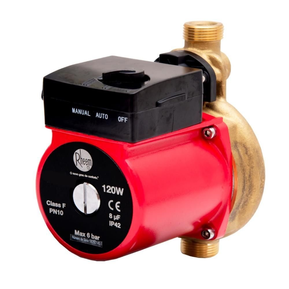 Kit Aquecedor 12 Litros Bivolt + Bomba 120w Rheem - Gn - 220v