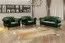 Ver imagem 1 de Conjunto Duquesa 2+1+1 Lugares - Veludo Verde 270