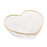 Bowl De Vidro Coração Borda Com Filete Dourado Bon Gourmet - 1