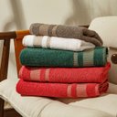 Ver imagem 2 de Kit Com 03 Toalhas De Banho Branca - Princess - 75x140cm - LMpeter