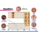Ver imagem 5 de Kit Cozinha 5 Peças 10 Portas Bless CZ667 Off Linea