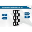 Ver imagem 2 de Estante Livreiro Casal Esm209 C- 5 Nichos Oliva - Movelbento