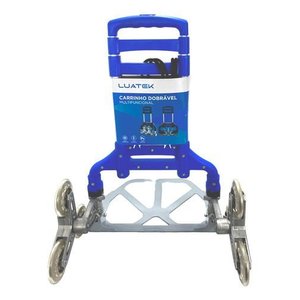 Carrinho Dobrável Sobe Escada - Azul