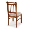 Conjunto Sala de Jantar Com 6 Cadeiras Madeira Maciça Mv Outlet Mel - 3