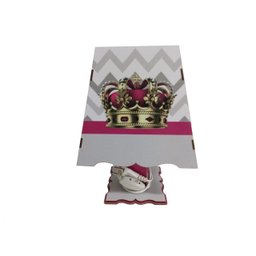 Kit Bebe Quarto Menina Coroa Decoração Berço Maternidade MDF - 7