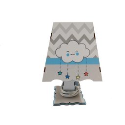 Kit Bebe Quarto Menino Nuvem Decoração Berço Maternidade Mdf - 7