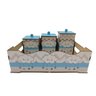 Kit Bebe Quarto Menino Nuvem Decoração Berço Maternidade Mdf - 3