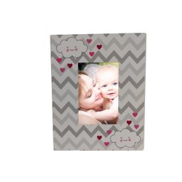 Kit Bebe Quarto Menina Decoração Nuvem Berço Adesivado Mdf - 5
