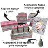 Kit Bebe Quarto Menina Decoração Nuvem Berço Adesivado Mdf - 1