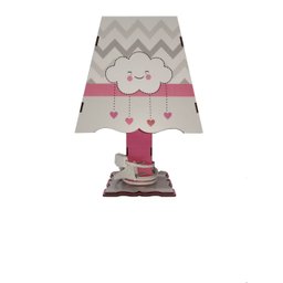 Kit Bebe Quarto Menina Decoração Nuvem Berço Adesivado Mdf - 7