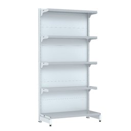 Gondola Parede 170 Fit Inicial Branco 5 Bandeja Sp Etiqueta - 1