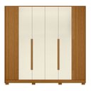 Ver imagem 6 de Guarda Roupa Casal 237cm 6 Portas Vinna A02 Off/cinamomo - Mpozenato