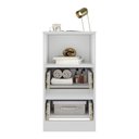 Ver imagem 3 de Mesa de Cabeceira 38,5cm com 2 Gavetas Multimóveis Mp4395 Branco