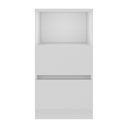Ver imagem 4 de Mesa de Cabeceira 38,5cm com 2 Gavetas Multimóveis Mp4395 Branco