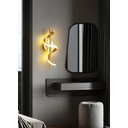 Ver imagem 4 de Arandela Moderna Espiral Dourado 40cm Led 13w 3000k Bivolt 14545-pl