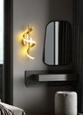 Ver imagem 4 de Arandela Moderna Espiral Dourado 40cm Led 13w 3000k Bivolt 14545-pl