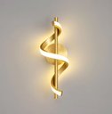 Ver imagem 3 de Arandela Moderna Espiral Dourado 40cm Led 13w 3000k Bivolt 14545-pl