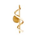 Ver imagem 2 de Arandela Moderna Espiral Dourado 40cm Led 13w 3000k Bivolt 14545-pl