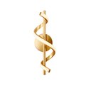 Ver imagem 1 de Arandela Moderna Espiral Dourado 40cm Led 13w 3000k Bivolt 14545-pl