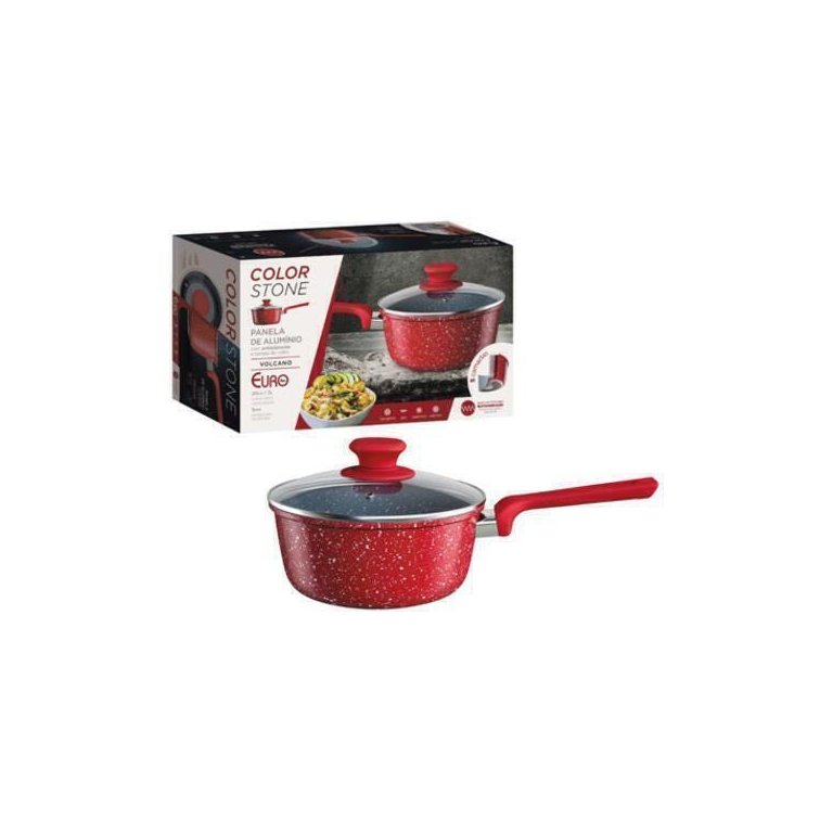 Panela Antiaderente Cerâmico Indução 18Cm Colorstone Euro