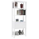 Ver imagem 2 de Estante Livreiro 1 Porta 166x63 Cm Branco Arly