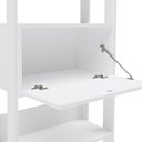Ver imagem 6 de Estante Livreiro 1 Porta 166x63 Cm Branco Arly