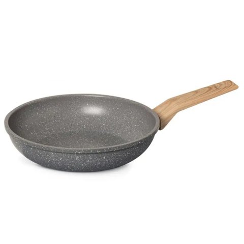 Frigideira Revestimento Cerâmico Cinza Marmorizado Fundo Indução Prime 24cm - Fratelli