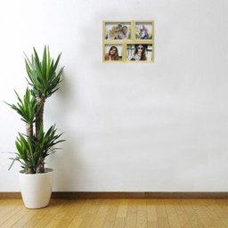 Painel De Fotos Porta Retrato Madeira Natural Para Parede - 3