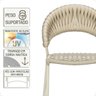 Cadeira de Jantar Milão Aluminio e Croche Náutico 5 Unidades - Rami - 4