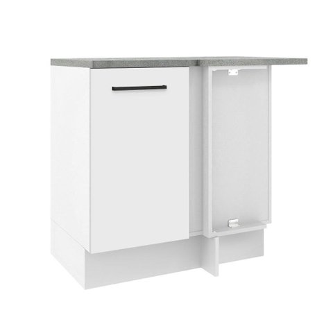 Balcão Armário de Cozinha de Canto 1 Porta Branco Agata Madesa