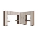 Ver imagem 3 de Guarda-Roupa Planejado de Canto Linear 12 Peças com 13 Portas Orion CabeCasa MadeiraOriginals Marrom/Mocha/Linho