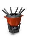Ver imagem 1 de Fondue Vermelho De Ferro Fundido 6 Espetos 1,2 Litros